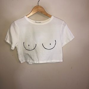 Boobies crop top